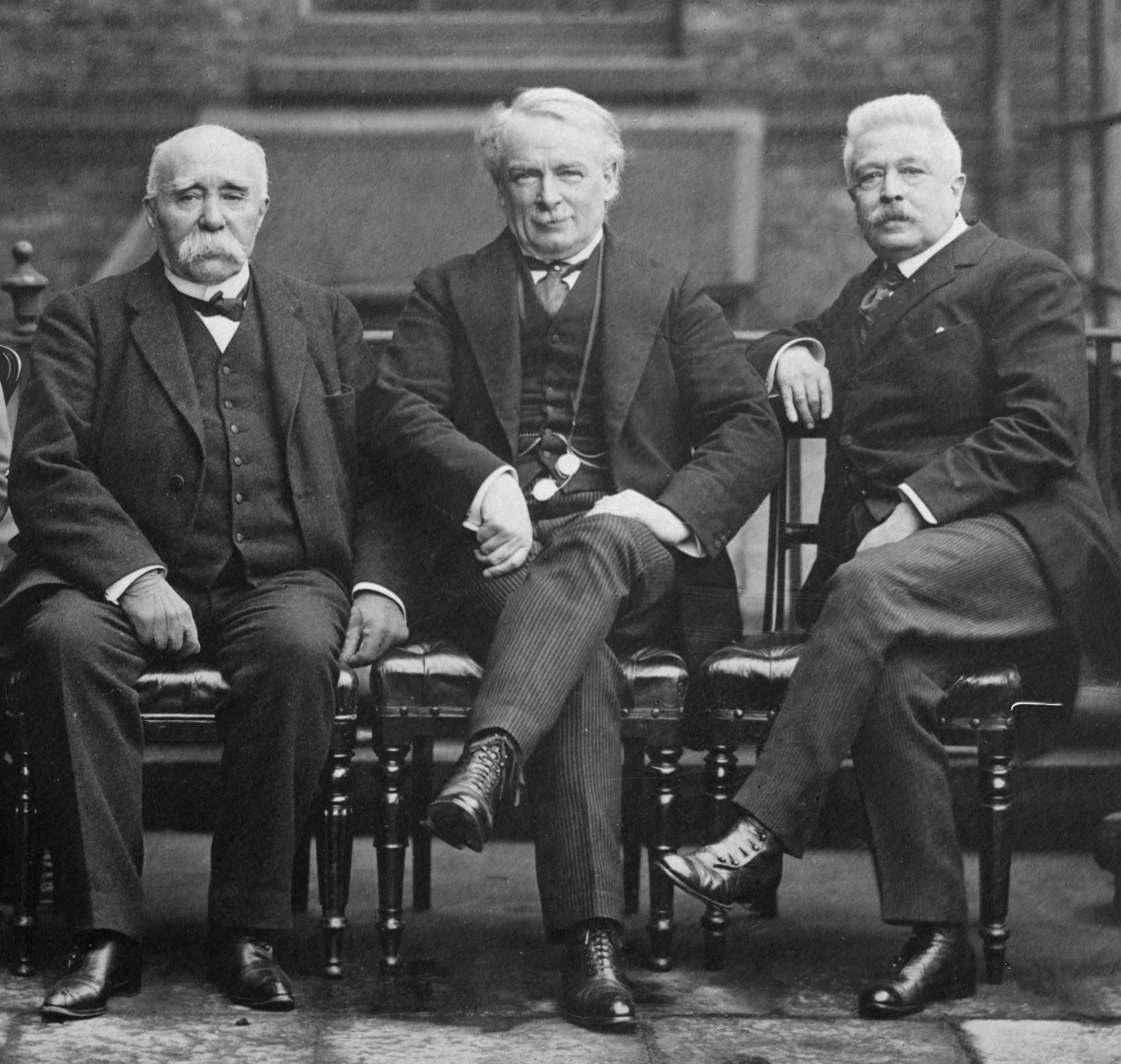 Georges Clemenceau, David Lloyd George a Vittorio Orlando Georges Clemenceau, David Lloyd George a Vittorio Orlando