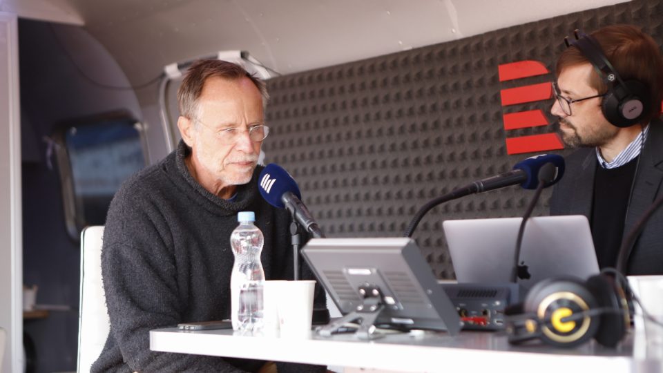 Karel Roden a Tomáš Pancíř v R-streamu Radiožurnálu na festivalu Země živitelka