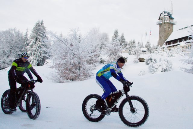 Snowbike v akci | foto: archiv