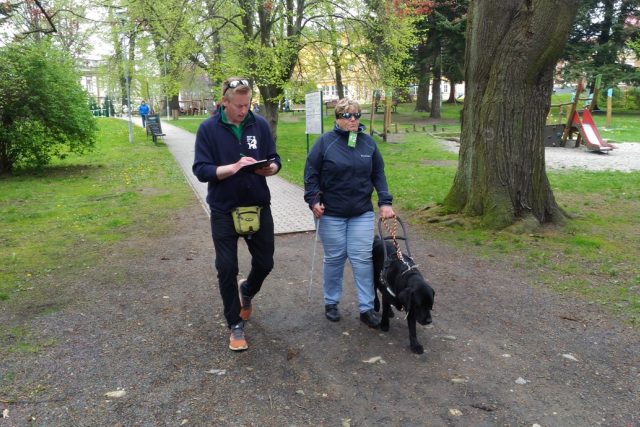 V Liberci budou soutěžit nevidomí a jejich vodicí psi  (archivní snímek) | foto: Lucie Fürstová,  Český rozhlas